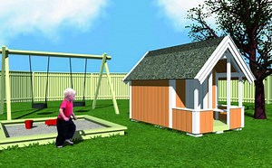 Leikkimökki ja huvimaja