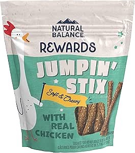 Natural Balance Limited Ingredient Rewards Jumpin' Stix, Grain-Free Dog Treats for Adult Dogs of All Breeds, Chicken Recipe, 4 Ounce (Pack of 1)