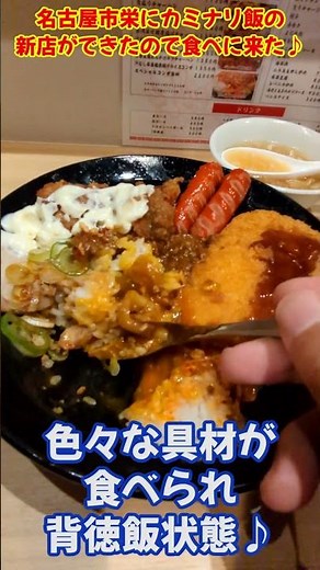 カミナリ飯の新店が名古屋市栄に開店していたので、カミナリ飯を食べに行ってみた。(背徳飯♪)愛知県 名古屋市 中区栄 栄駅