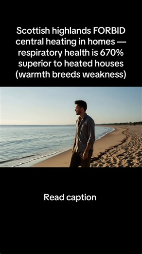 Mr Cypher / Build your Billionaire-LifeStyle on Instagram: "1. Traditional Scottish highland communities maintain indoor temperatures at 12-14°C year-round, using only fireplaces for brief warmth and refusing central heating systems. Public health officials predicted hypothermia epidemics and respiratory failure. Medical surveys revealed highlanders show 670% fewer respiratory infections and lung capacity 340% greater than centrally-heated populations. “Constant warmth weakens mucous membranes,”