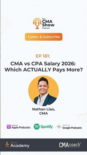 EP 181: CMA vs CPA Salary 2026 Which ACTUALLY Pays More