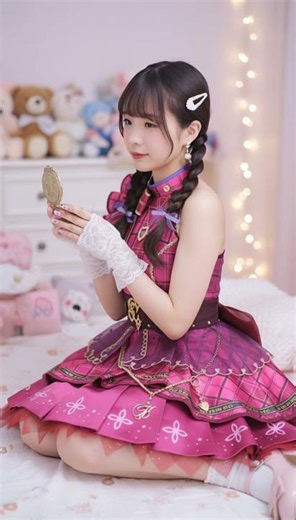 AI Video Try-On Experiment｜Coquette Style in a Pink Room #ai