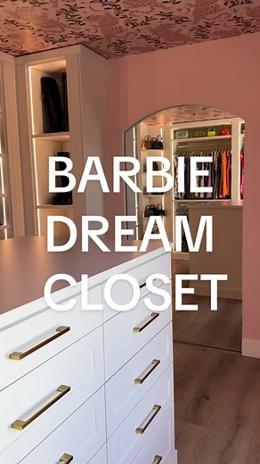 Wrapping up this beautiful dressing room transformation! 😍 Designed by @lvclosetdesign #closet #dreamcloset #closettour #secretdoor #dreamhome #housetour #closetdesign #customcloset