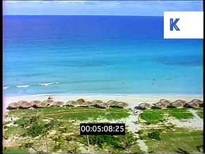 1990s Cuba, Tourists on Caribbean Beach
