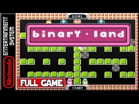 Binary Land - Full Game 100% Walkthrough (NES)