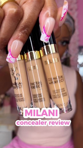Full coverage long lasting concealer for under $10?! Give it to me nowwww 🙌🏾😍💖. I love the coverage the @Milani Cosmetics conceal & perfect longwear concealer gives, and it has a smooth finish. I use shades 150 natural sand & 140 pure beige. I saved them on my Amazon & LTK 🛍️✨. #drugstoremakeup #makeuptutorial #blackgirltiktok #makeupforoilyskin #makeupforblackwomen