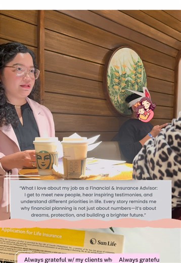 I love my job and the advocacy💛. Kwentuhan with my newly met client while processing an insurance application🤗. #insured #giftideas #gifts #SunLifePH #insuranceagent #financialadvisor