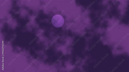 Dark purple abstract sky circle with retro scanlines