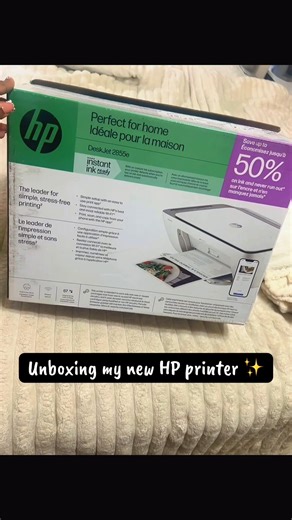 Unboxing the HP DeskJet 2855e ✨ Easy setup, wireless printing, and Instant Ink compatible. 🔗 Link in bio #HomeOfficeMustHaves #AmazonFinds #Unboxing #HP #workfromhome
