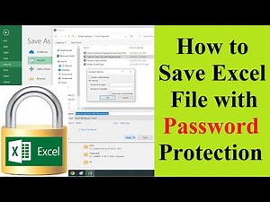 How to Save Excel File with Password Protection || MS Excel