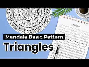 Elements of Mandala "Triangles" || Mandala basic patterns for beginners || How to draw Mandala
