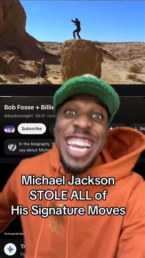 Charity Croff on Instagram: "Every single Signature Michael Jackson move you’ve EVER SEEN was stolen from a guy named Bob Fosse from a movie called The Little Prince which came out in 1974 which is before Mike was doing any of these moves. If you’re an artist, start studying weird obscure things that no one has heard of and draw inspiration from those things and bring it into your art #michaeljackson #steallikeanartist #creativity #artistry #thecreativeact"