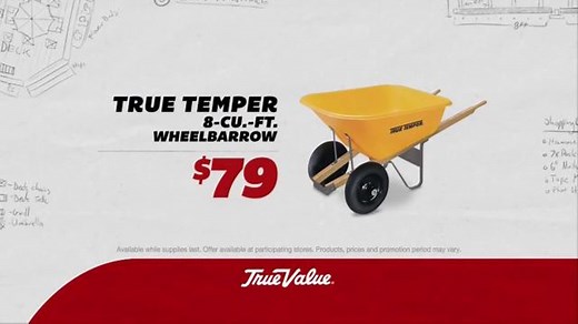 True Value Hardware TV Spot, 'Sweeper and Wheelbarrow'