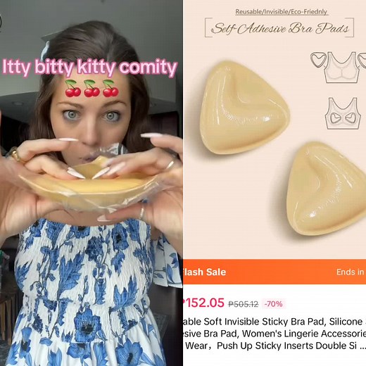 Push Up Silicone Pads | Sticky Bra for Women | Silicone Padding