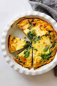 Crustless Spinach Quiche