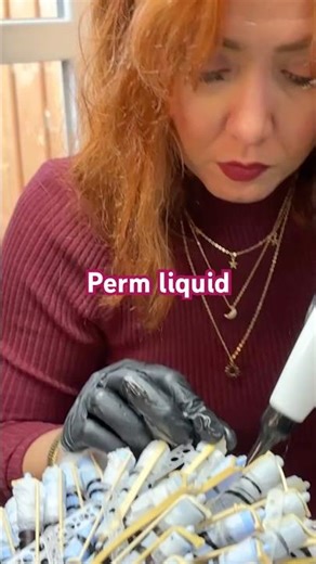 Bringing in the perm liquid 🔥 #perm
