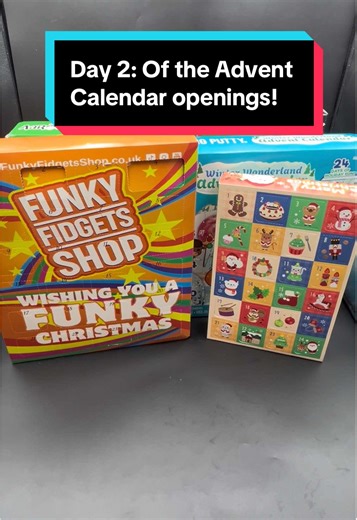 Day 2: Advent calender openings from @Funky Fidgets Shop 𝙻𝚃𝙳 ᵗᵐ, @Dans Fidget Foundry, @CrazyAarons (UK and US) and @NeeDoh Official! I love the one from NeeDoh and Dan’s Fidget foundry today. #fidgets #fidget #adventcalendar #3dprinting #fyp