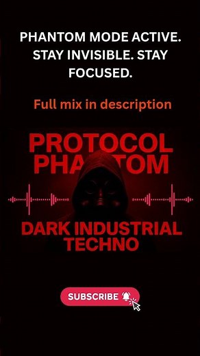 Protocol Phantom: Dark Industrial Techno • Deep Work / Cyberpunk Focus Mix #industrialtechno #music