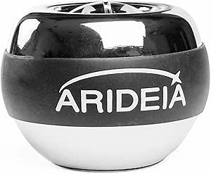 Gyro Ball Power Ball All Metal Self-Starting Wrist Training Ball for Wrist and Forearm Strength for Men.(Diamond Gray/Metal/No Lights)