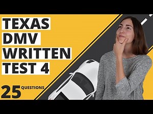 Texas DMV Written Test 4 2024 (25 Questions with Answers)