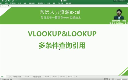 VLOOKUP&LOOKUP实现多条件查询引用