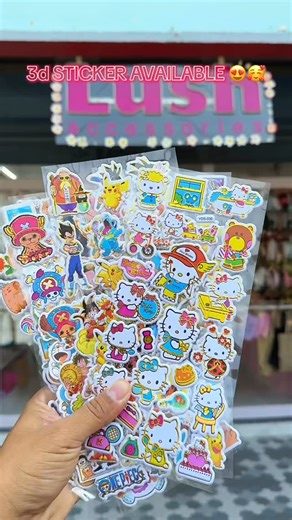 Lush Accessories on Instagram: "3D STICKER AVAILABLE #foryou #sticker #hellokitty #anime"