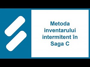 Metoda inventarului intermitent în Saga C