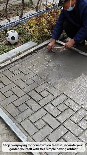DIY Garden Path Paving