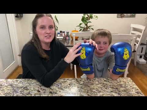 Kid boxing gloves