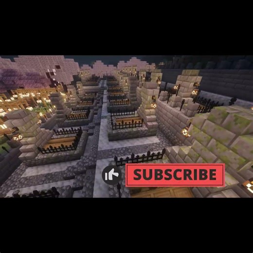 The Most Beautiful Minecraft Garden 🌙 and cemetery #minecraft #minecraftbuilding #fyp #viral