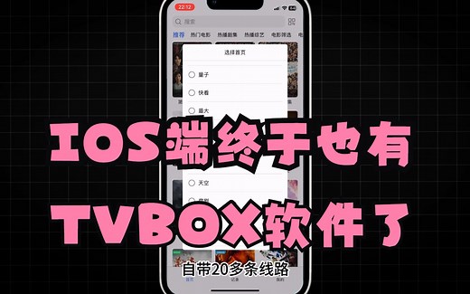 苹果手机终于也有tvbox可以用 了，再也不用羡慕安卓的小伙伴了~