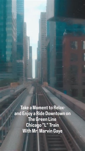 1.2K views · 308 reactions | Take a Moment to Relax and Enjoy a Ride Downtown on The Green Line Chicago "L" Train With Mr. Marvin Gaye. | The Original OGs | Facebook