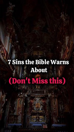 7 Sins the Bible Warns About | Every Christian Should Know #jesus #god #bible