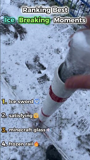 SATISFYING ICE BREAKING🤤