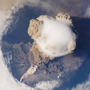 The ISS caught the Sarychev Volcano erupting from space! via NASA - National Aeronautics and Space Administration | Gaurav Thakur