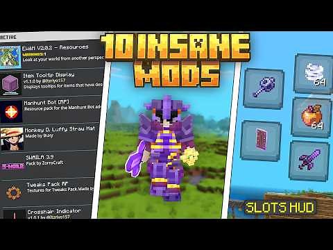 10 MCPE Mods That Are Too Good To Be True!!
