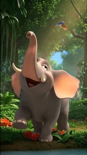 The story of elephant song #elephant #animals #ai #aishorts #birds