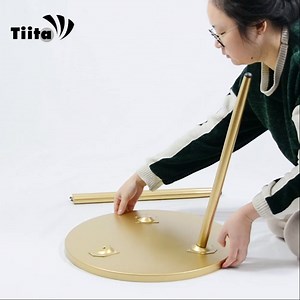 Tray Metal End Table Black Round Side Table Small Nightstand Removable Tray for Outdoor & Indoor Living Room Sofa Couch Drink Snack Coffee Telephone Table