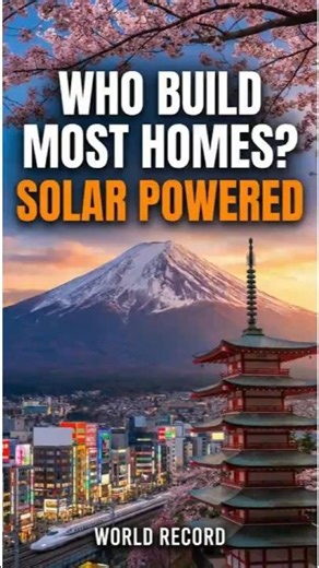 Who Build Most Solar Powered Homes #japan #solar