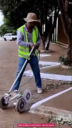 Pavement Line Painting Tool Without Paint Bucket – Smart Street Technology