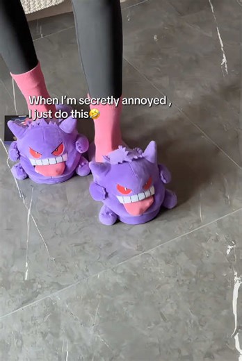 Gengar Plush Slippers ✨#pokemon #omg #cute #gengar | pokemon gengar