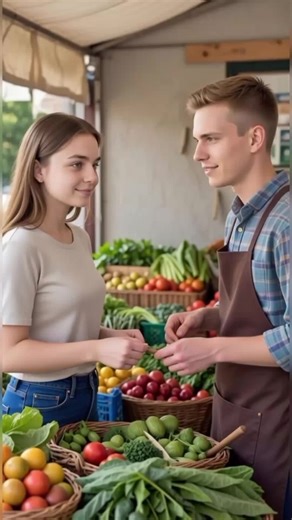 English Conversation Practice at the Vegetable Shop