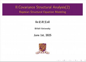 Bayesian Structural Equation Modeling- Lec2