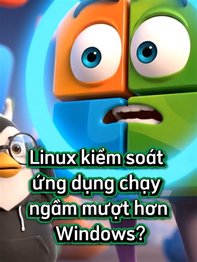 Linux có kiểm soát ứng dụng chạy ngầm mượt hơn Windows?#linux #3D #windows