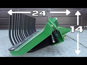 Limited Storage Space? New Landscape Rake & Blade for Subcompact Tractors