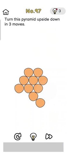 brain out level 97 Turn this pyramid upside down in 3 moves. #viral #trending #shortvideo