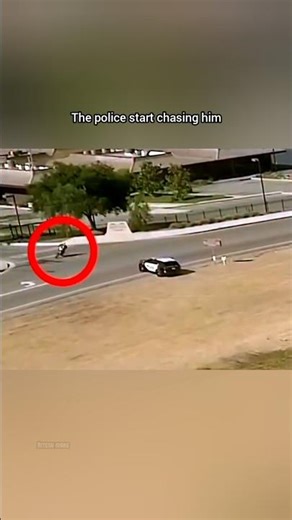 Police chasing bike rider #shorts