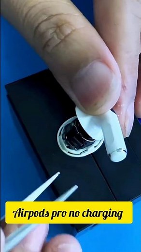How to fix airpods pro not charging? #repair #diyrepair #electronics #airpodsrepair #satisfying