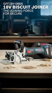 The joining force is HERE! 🔥 Meet the Bosch GFF18V-086 18V Brushless Biscuit Joiner. #BoschTools #BiscuitJoiner #Brushless #Woodworking | Bosch Professional Power Tools and Accessories