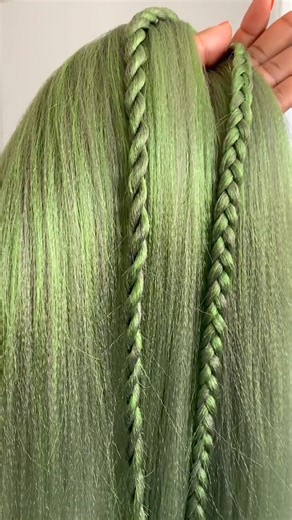 1.3K views | Check out these cool green braids!  @braidsmixologist shows you how it's done. Which color blend would you try? Let's chat in the comments! ✨ | braidhairstyles_com | Facebook